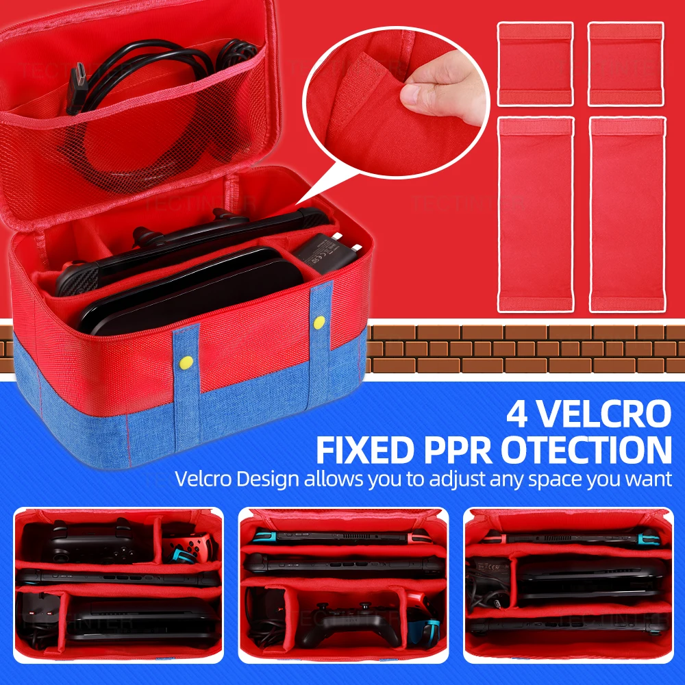 Funda protectora de transporte grande para Nintendo Switch 2, consola Pro, bolsa de almacenamiento de viaje para accesorios de interruptor - imagen 4