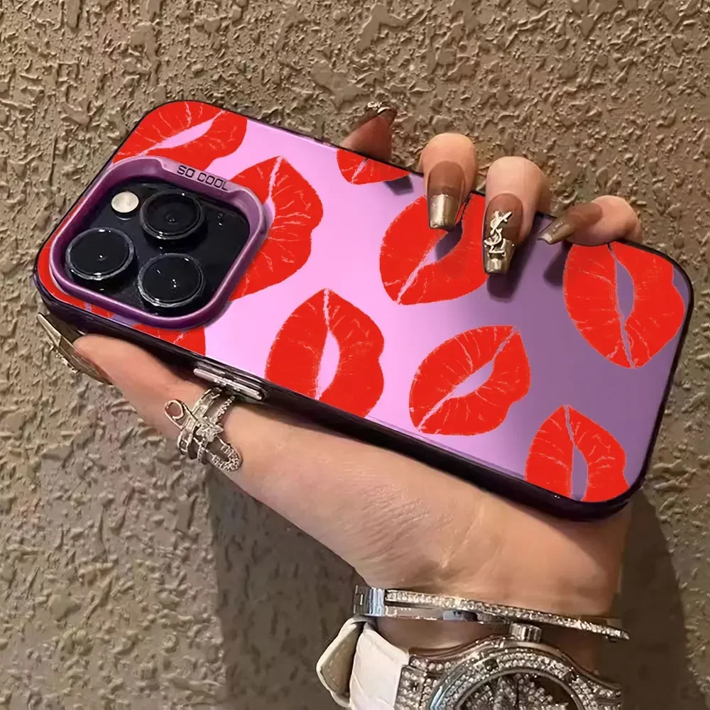 Funda de lujo con labios rojos para Tecno Camon, carcasa para teléfono, 30, 20 Pro, 4G, 5G, Pop, 7, 8 Pro, Itel P55, 4G - imagen 5