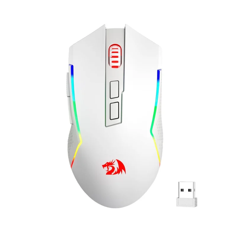 Redragon M693 inalámbrico/con cable BT y 2,4G Bluetooth Gaming ratón de 8000 DPI conexión de 3 modos retroiluminación RGB para PC/Mac/portátil - imagen 2
