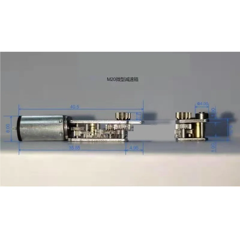 Boquilla de cabezal de inyector de pieza de Motor, pluma de impresión 3d de 1 piezas, reductor en miniatura M20, extrusora de desaceleración, accesorio de engranaje de Motor - imagen 2