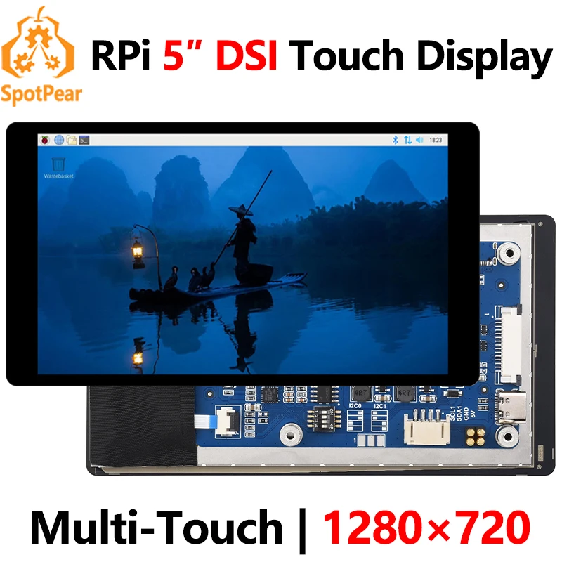 Raspberry Pi 5 inch DSI MIPI Display LCD (D) Capacitive TouchScreen 720x1280