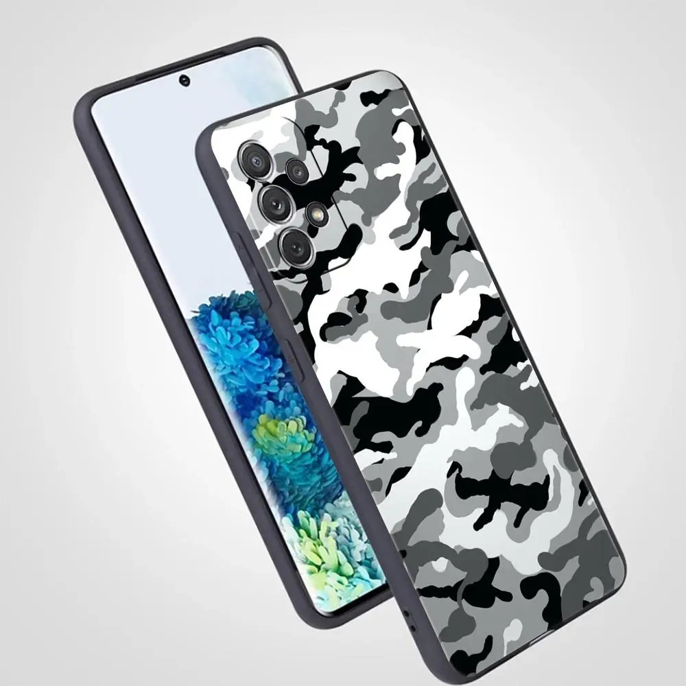 Funda militar de camuflaje para Samsung A51 A71 A21S A12 A15 A25 A31 A41 A52 A32 A23 A33 A53 A73 A03S A05S A13 5G - imagen 4