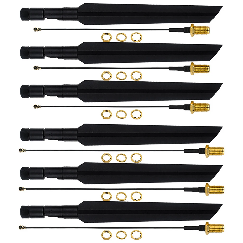 Antenas de 6 uds para antena externa BPI-R4-NIC-BE14 para módulo Banana Pi R4 Wifi 7 - imagen 3