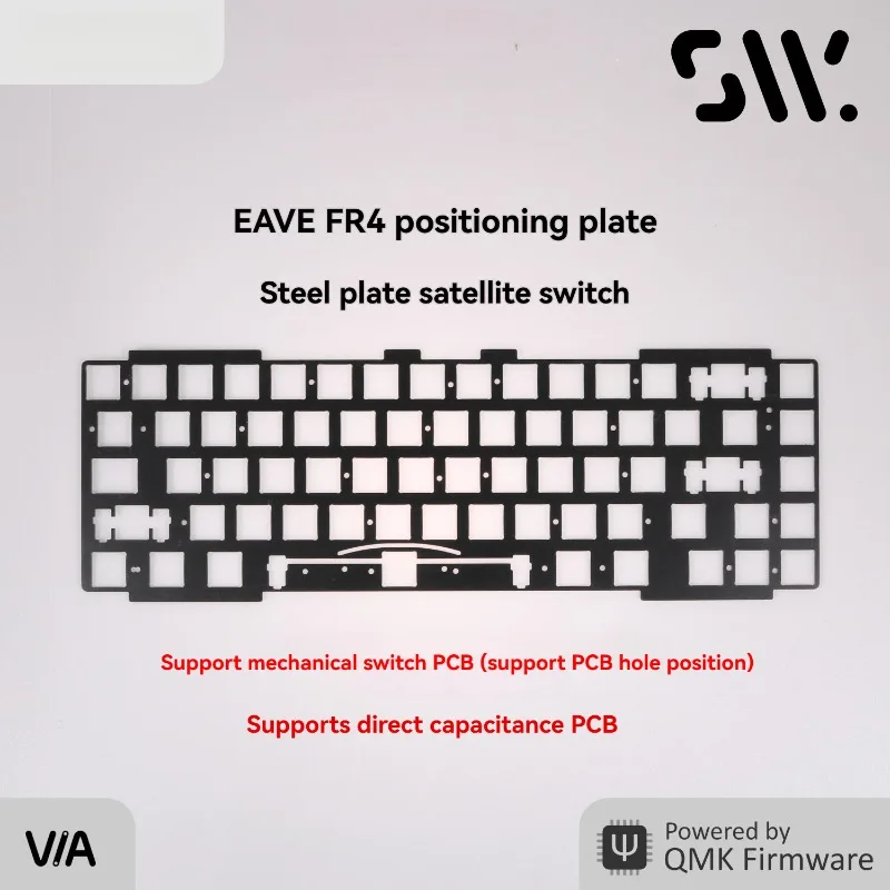 EAVE 65 Mechanical Keyboard Accessories FR4 Positioning Plate Zinc Alloy Counterweight Gaming and Office Keyboards Accessories