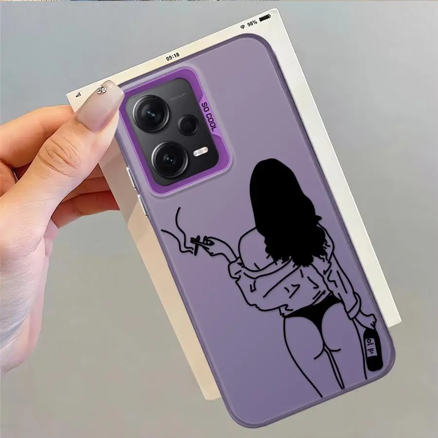Funda trasera para teléfono Beautifu Line Art para Xiaomi Mi 11 Lite 13T 12T Pro - imagen 3