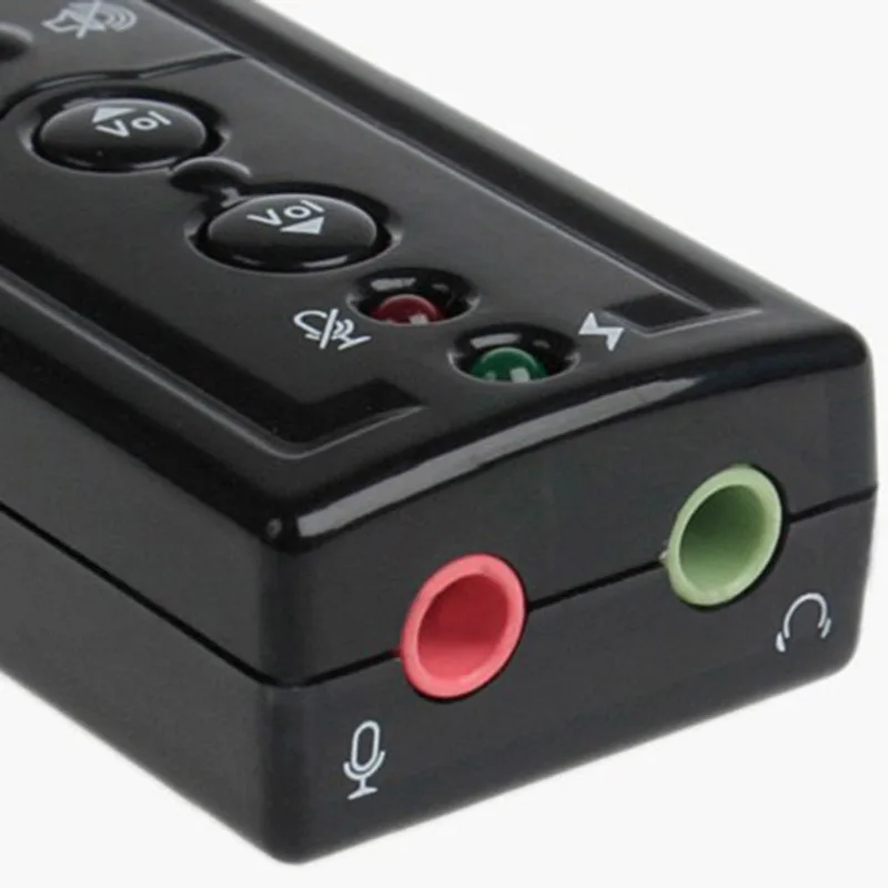 Tarjeta de sonido USB de canal externo 3D de 7,1 canales, adaptador de micrófono, altavoz, conector de 3,5mm, auriculares estéreo - imagen 5