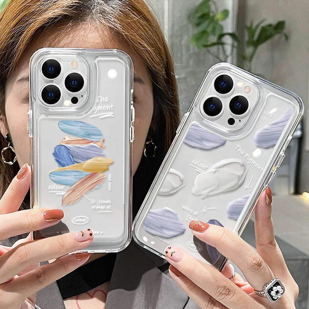 Funda de TPU suave de silicona para Samsung Galaxy S23 Ultra S22 S21 S20 FE A54 5G A53 A52 A34 A33 A32 A13 A12 A14, Funda transparente - imagen 3