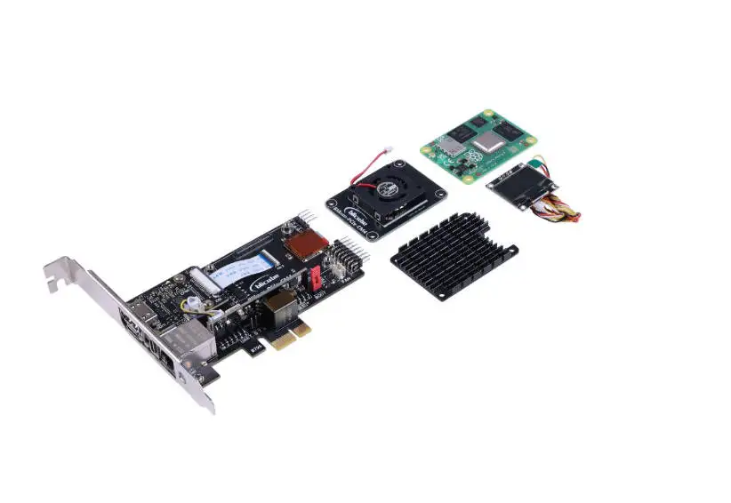 BliKVM Plug-n-Play PCIe- Raspberry Pi CM4, KVM-over-IP, CM4102000 incluido, fácil de usar, salida de vídeo 1920×1080@60 Hz, pantalla OLED - imagen 2