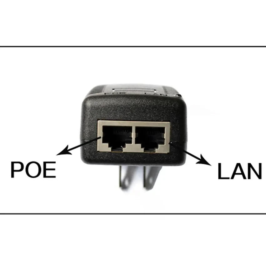 Adaptador POE AC 110V-240V a DC 12V 15V 18V 24V 48V 0.5A 1A adaptador de fuente de alimentación de inyector POE 12 24V voltios transformador de CA 24W 12W - imagen 2