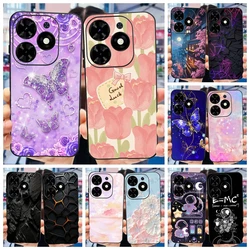 Funda Silicona Tecno Spark 20 Pro con Diseño de Mariposas y Flores