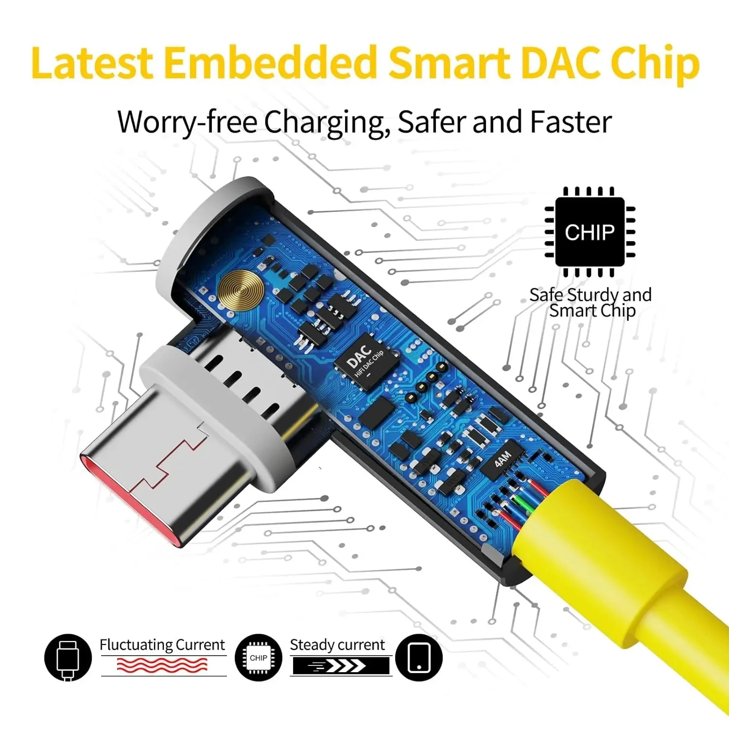 Codo de 90 grados 6A 67W/120W Cable tipo C de carga rápida para Xiaomi 13 14 15 Ultra Redmi Note 12 13 14 Pro POCO X4 GT X5 X6 X7 Pro - imagen 3