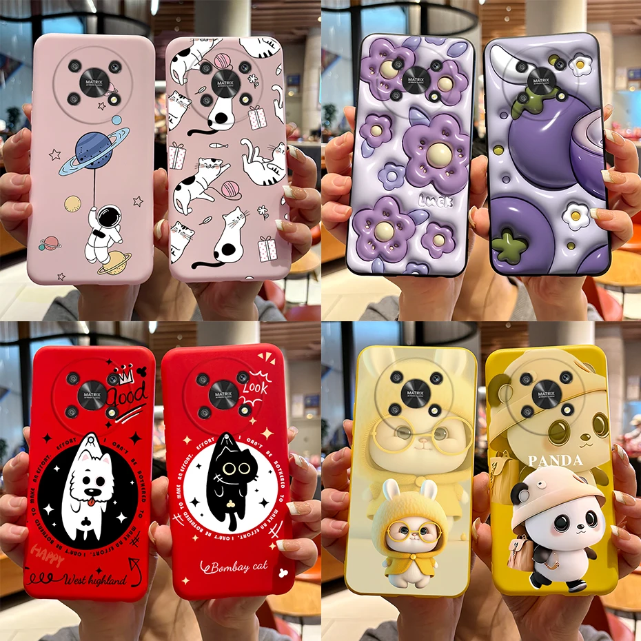 Funda de silicona a prueba de golpes para Honor X9 5G, funda de teléfono Honor X9 5G, ANY-NX1, astronauta, Panda, funda trasera suave