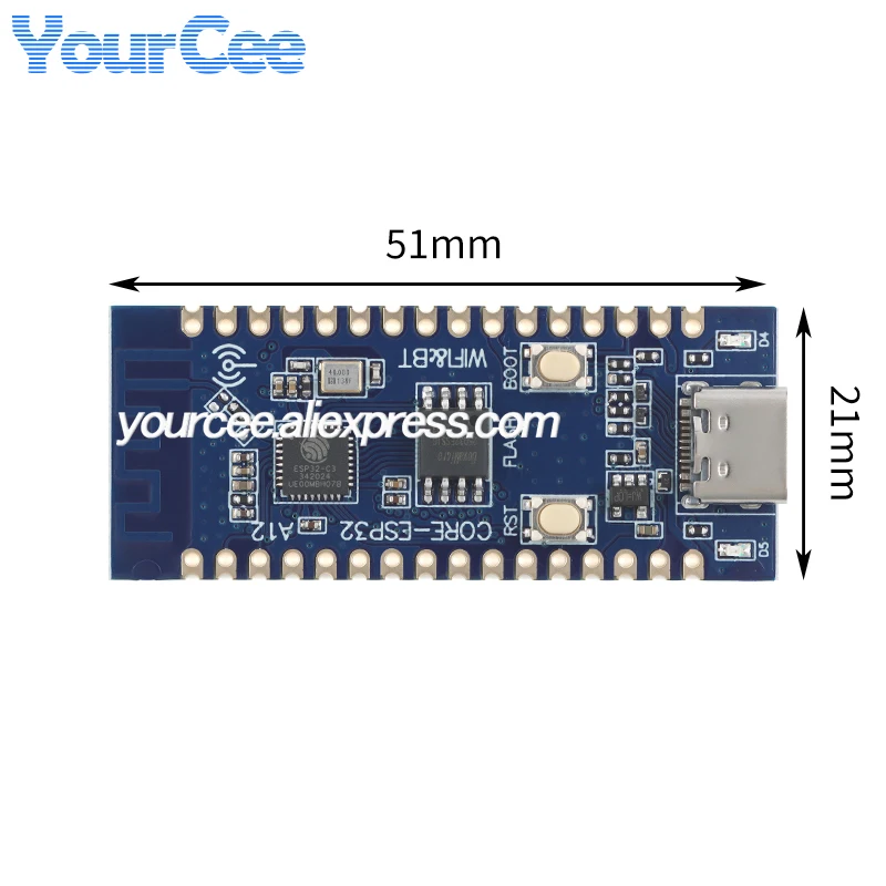 2 uds/1 unidad ESP32-C3 ESP32C3 Wi-Fi programación Ble inalámbrica aprender controlador módulo de placa de desarrollo central 4MB SPI UART 12Bit ADC - imagen 3
