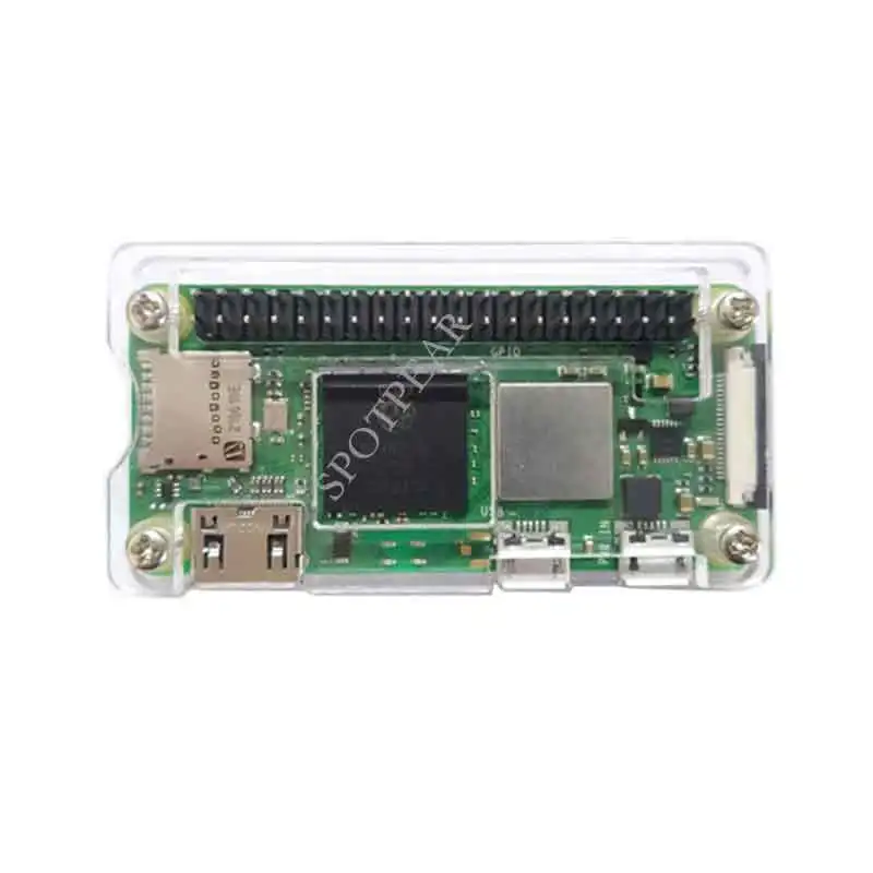 Placa de desarrollo Raspberry Pi Zero 2 W PI0 2W con funda Bluetooth BLE/WiFi 1GHz CPU 512MB RAM MINI HDMI 40PIN GPIO juego DIY