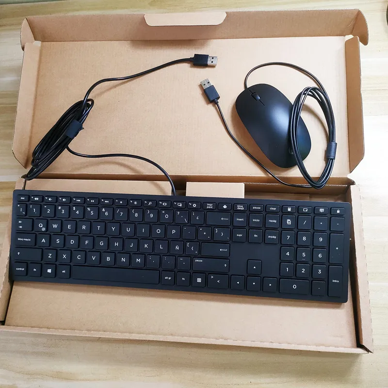 Kit de teclado y ratón de diseño latino TPC-C003K TPC-C002M para HP 310 teclado con cable USB ratón combo portátil de escritorio universal