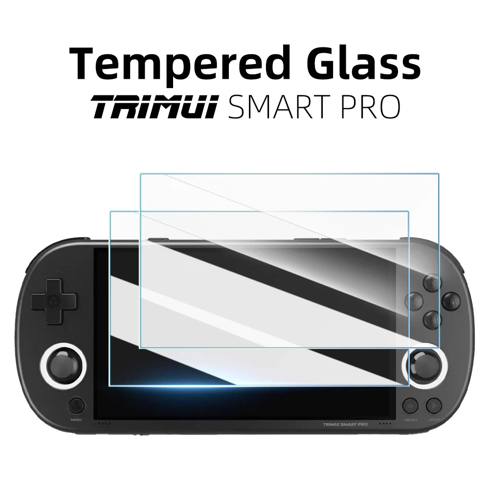 Protector de pantalla antiarañazos de vidrio templado para consola de juegos Trimui Smart Pro, películas de vidrio duro 9H, accesorios para juegos, 1/2/3 Uds. - imagen 2