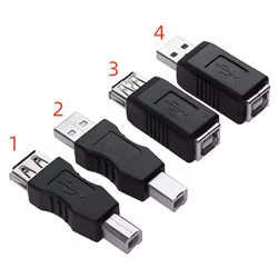 Adaptador de Cable USB 2.0 Tipo B Macho-Hembra