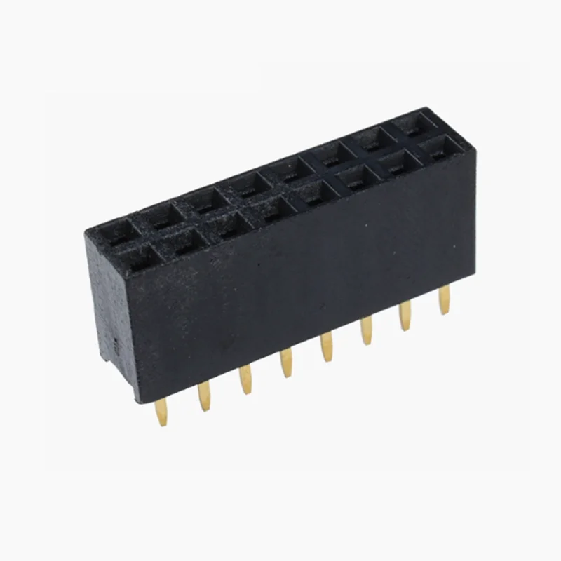 50 Uds 2x8 pines 2,54mm doble fila hembra Pin Header 16P conector de enchufe PCB - imagen 3