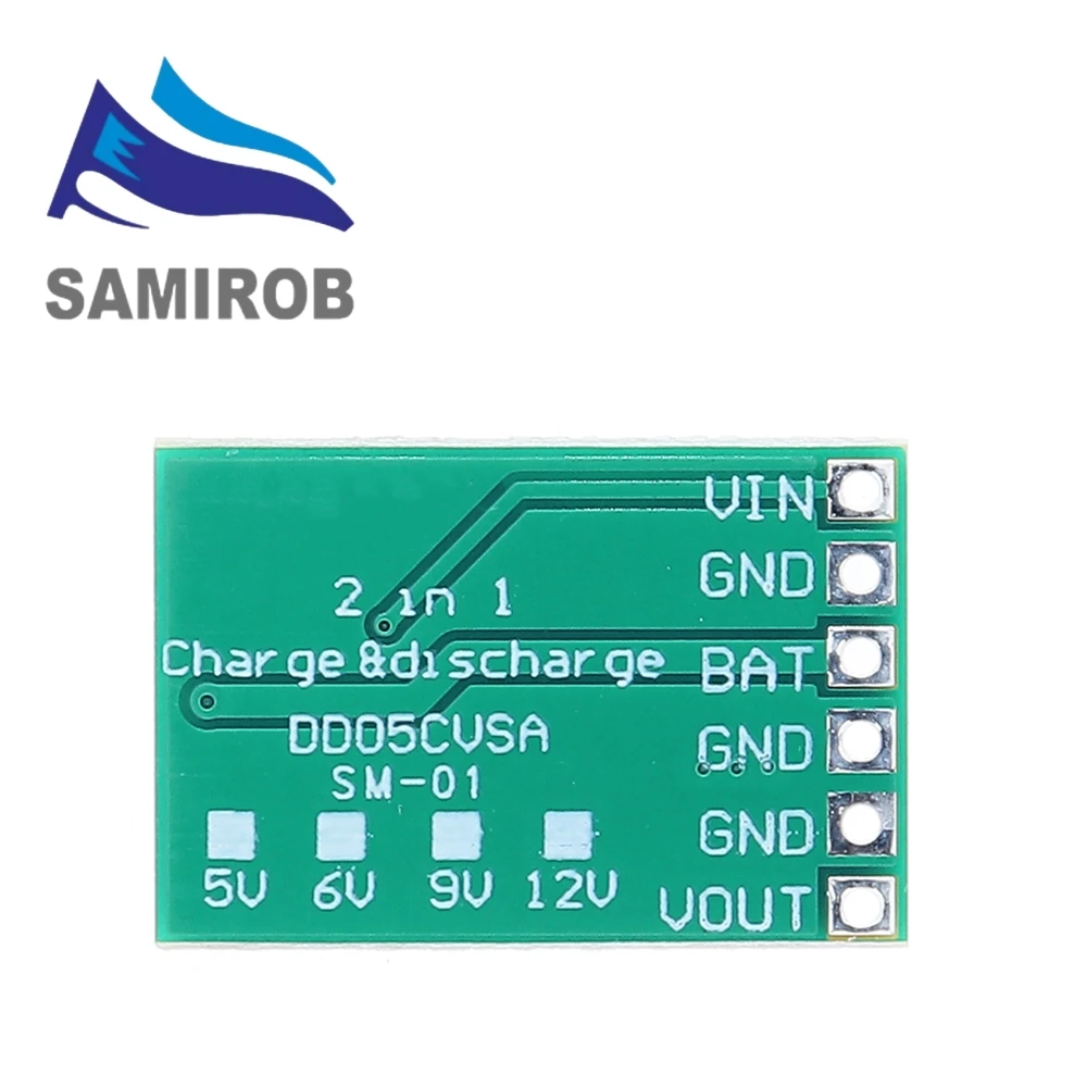 Cargador de 3,7 V 4,2 V, 5V, 6V, 9V, 12V, placa descargador, convertidor CC, módulo de refuerzo para Diy, módulo de cargador de energía móvil Solar DD05CVSA - imagen 2