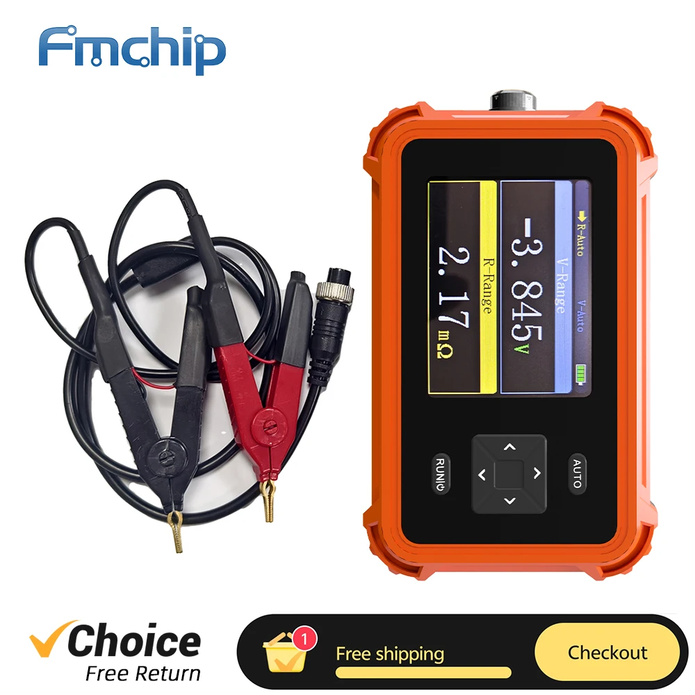 Medidores de resistencia de batería FMAi PBRM-1, pantalla TFT de 2,4 pulgadas, instrumento de medición de resistencia de 1200mAh