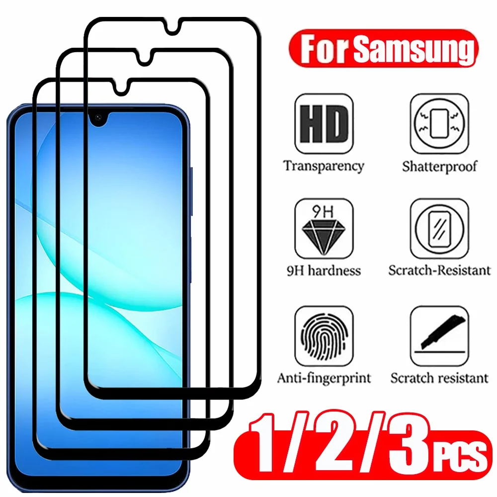 Cristal templado Para Samsung A17 A27 A37 A57 A16 A26 A36 A56 Película A15 A25 A35 A55 A24 Protector Pantalla Samsung Galaxy A54 A53 A52 A51 Película Frontal HD Vidrio - imagen 2