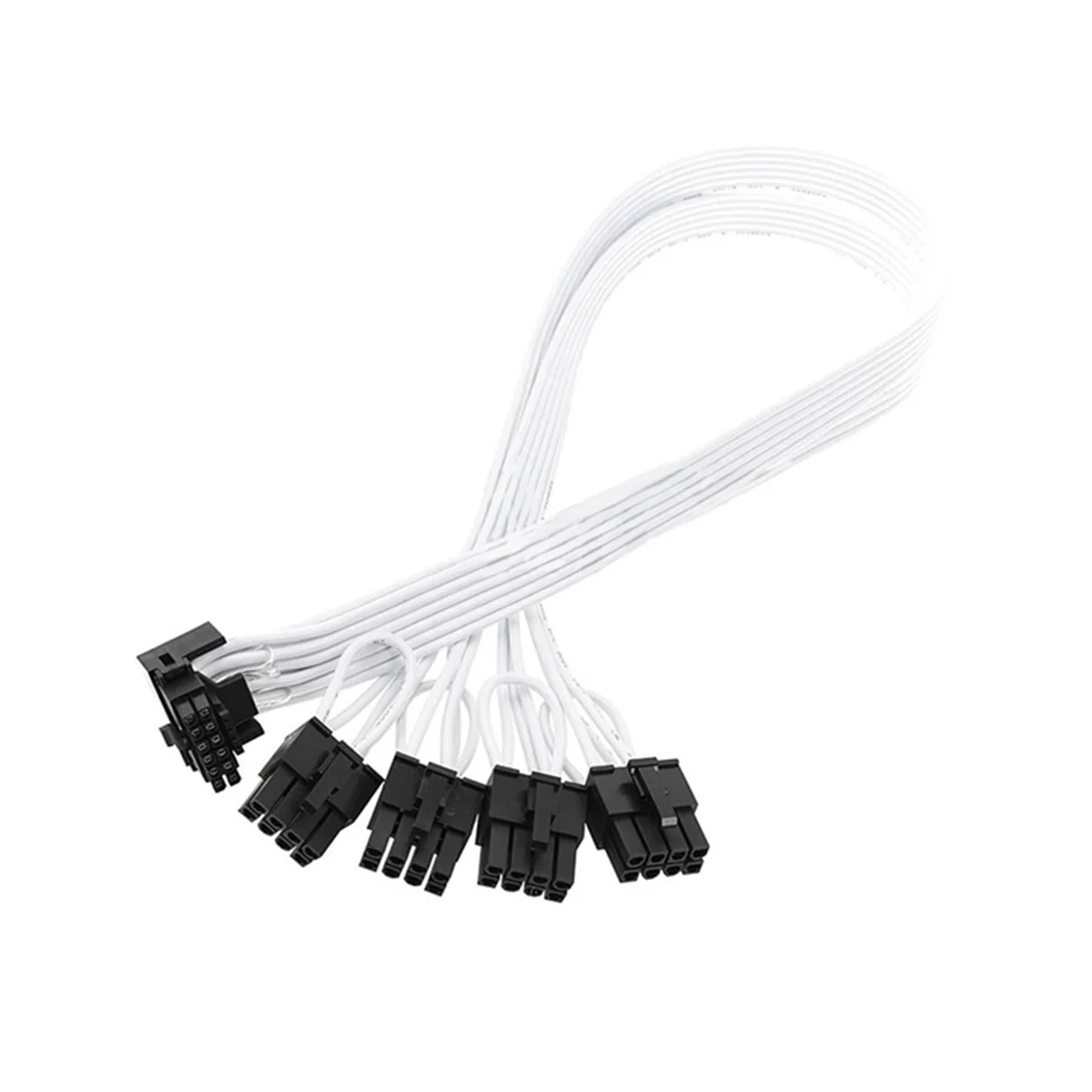 Adaptador PSU Corsair para ordenador portátil, accesorio de 8 pines a 16 pines macho PCI-E 5,0 12VHPWR RTX4090 90 codo negro y blanco, 16AWG 40Cm, 1 piezas 4xcpu - imagen 2