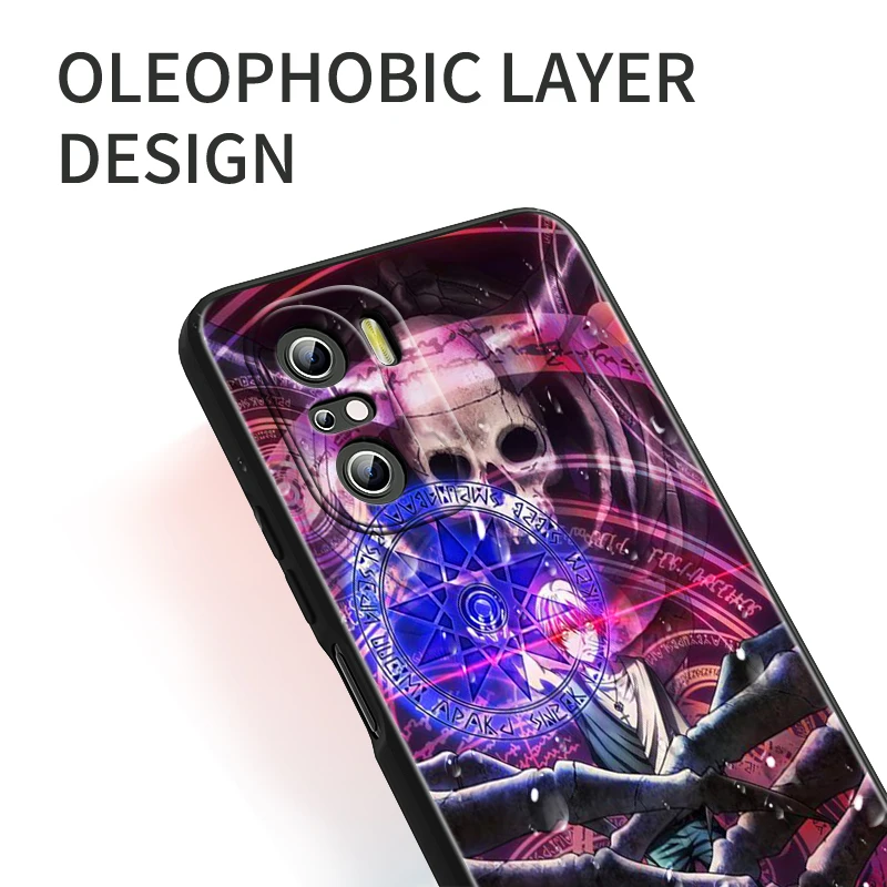 Anime Ragna carmesí para Xiaomi Redmi Note 13 12 11E 11S 11 11T 10 10S 9 9S Pro Plus 4G 5G funda de teléfono negra - imagen 5