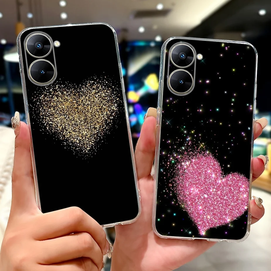 Para Realme V30 funda RMX3618 lindo gato Lucky Koi cubierta pintada 6,52 ''funda de teléfono delgada suave para Realme V30t V 30 RealmeV30 t Fundas - imagen 3