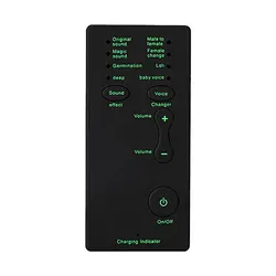 Cambiador de voz con micrófono, 7 cambios de sonido diferentes, Mini Modulador de voz portátil para teléfono, PC, PS4, Xbox, tableta