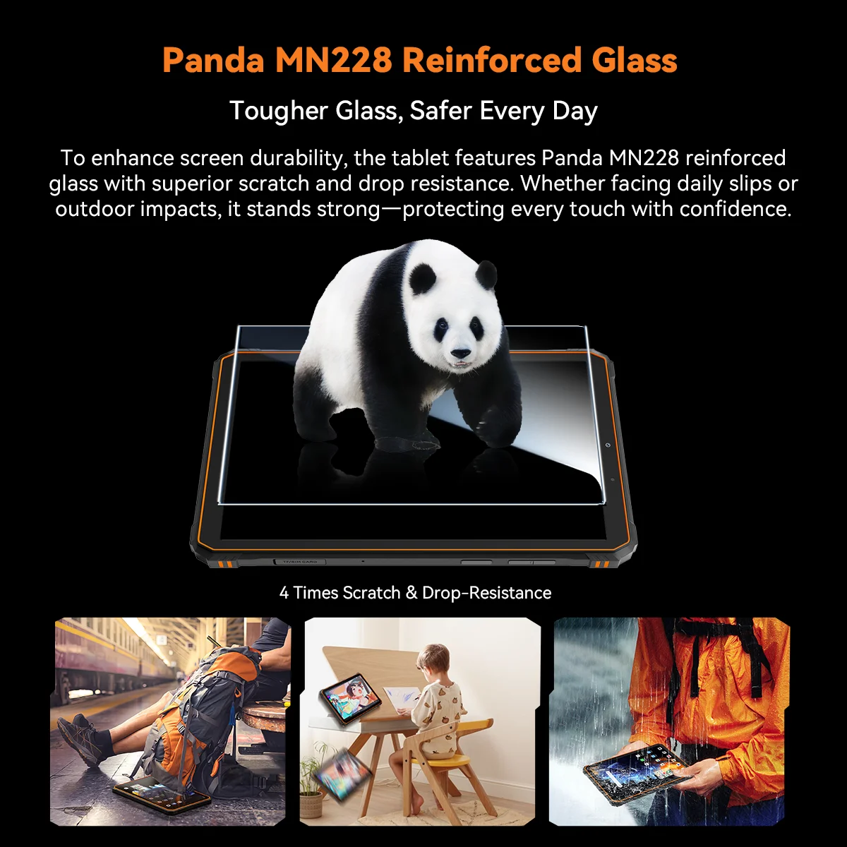 Blackview Active 5 tableta robusta, 8,68 "HD + 90Hz Android 15 Mini Pad, 8GB + 128GB, batería de 6600mAh, impermeable/Dual SIM/IP68/NFC/GPS - imagen 5