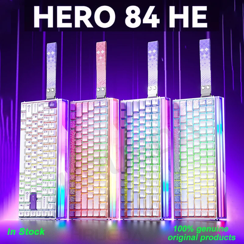 Nuevo AULA HERO 84HE 8K INSTOCK interruptor magnético teclado para juegos e-sport teclado mecánico RGB personalizado accesorios de juego ergonómicos