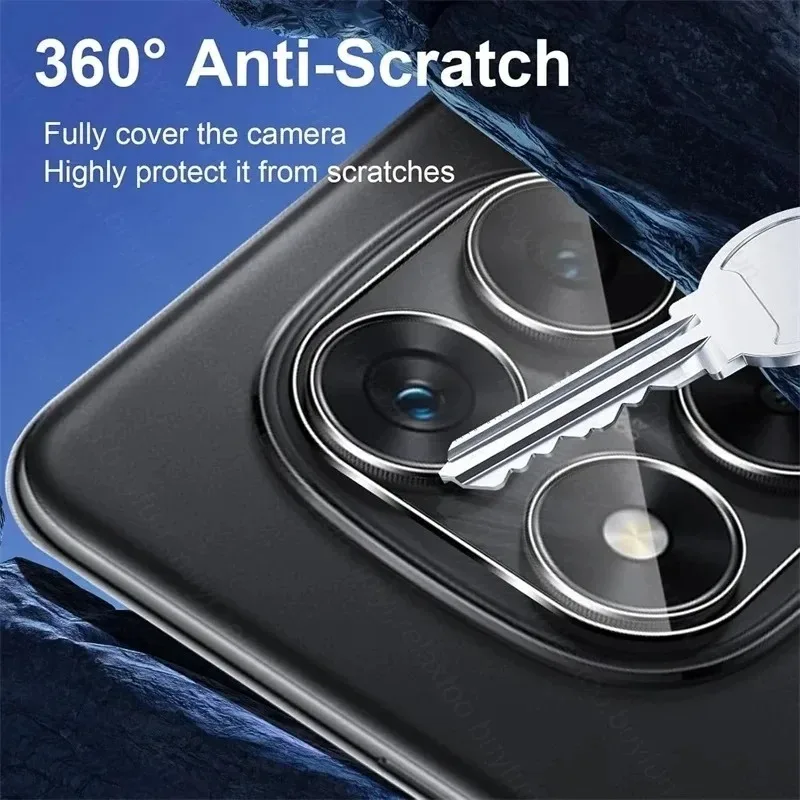 5 uds Protector de lente de cámara de vidrio para Redmi Note 15 14 Pro Plus 5G cubierta completa vidrio Protector 3D para película de cámara - imagen 3