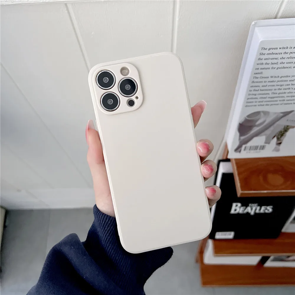 Funda cuadrada de silicona suave para teléfono Xiaomi Mi POCO X3 X4 Pro NFC M4 M3 12 10T 11T 11 Lite Ultra protección de lente cubierta a prueba de golpes - imagen 3