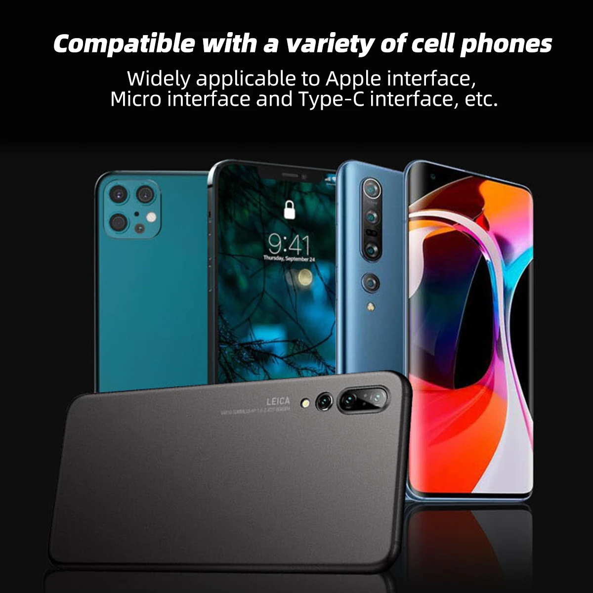 Cable USB de carga rápida 3 en 1 de Metal para iPhone, Samsung, Huawei, Cable cargador Micro USB C oculto Multi retráctil, regalos creativos - imagen 5