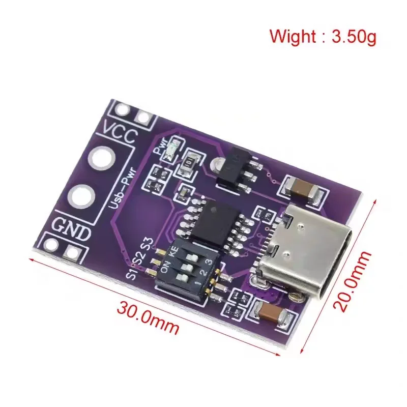 Tipo-C QC AFC PD2.0 PD3.0 a DC Spoof Scam Detector de pulverización de gatillo de carga rápida USB-PD módulo de placa de cambio de fuente de alimentación para portátil - imagen 3