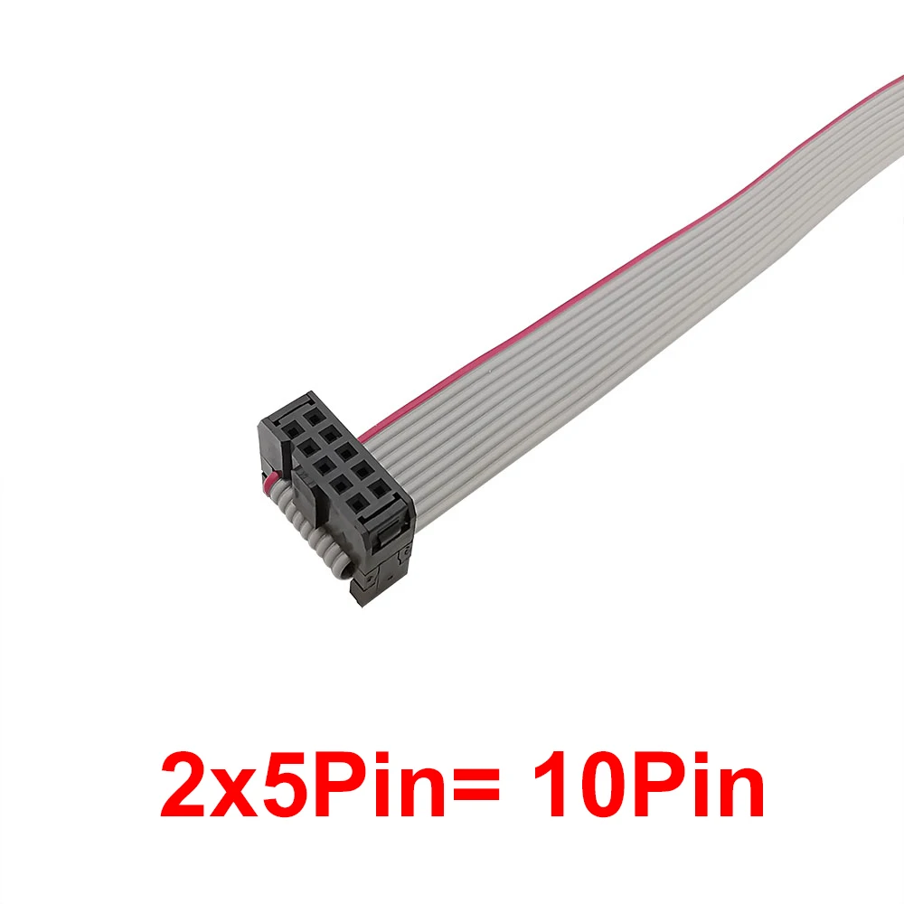 1 conector de cable de banda plana gris de 2,54 mm FC 6 / 8 / 10 / 12 / 14 / 16 / 18 / 18 / 24 / 26 / 30 / 34 / 40 / 44 / 50 cm para conectores de caja IDC dc3 - imagen 3