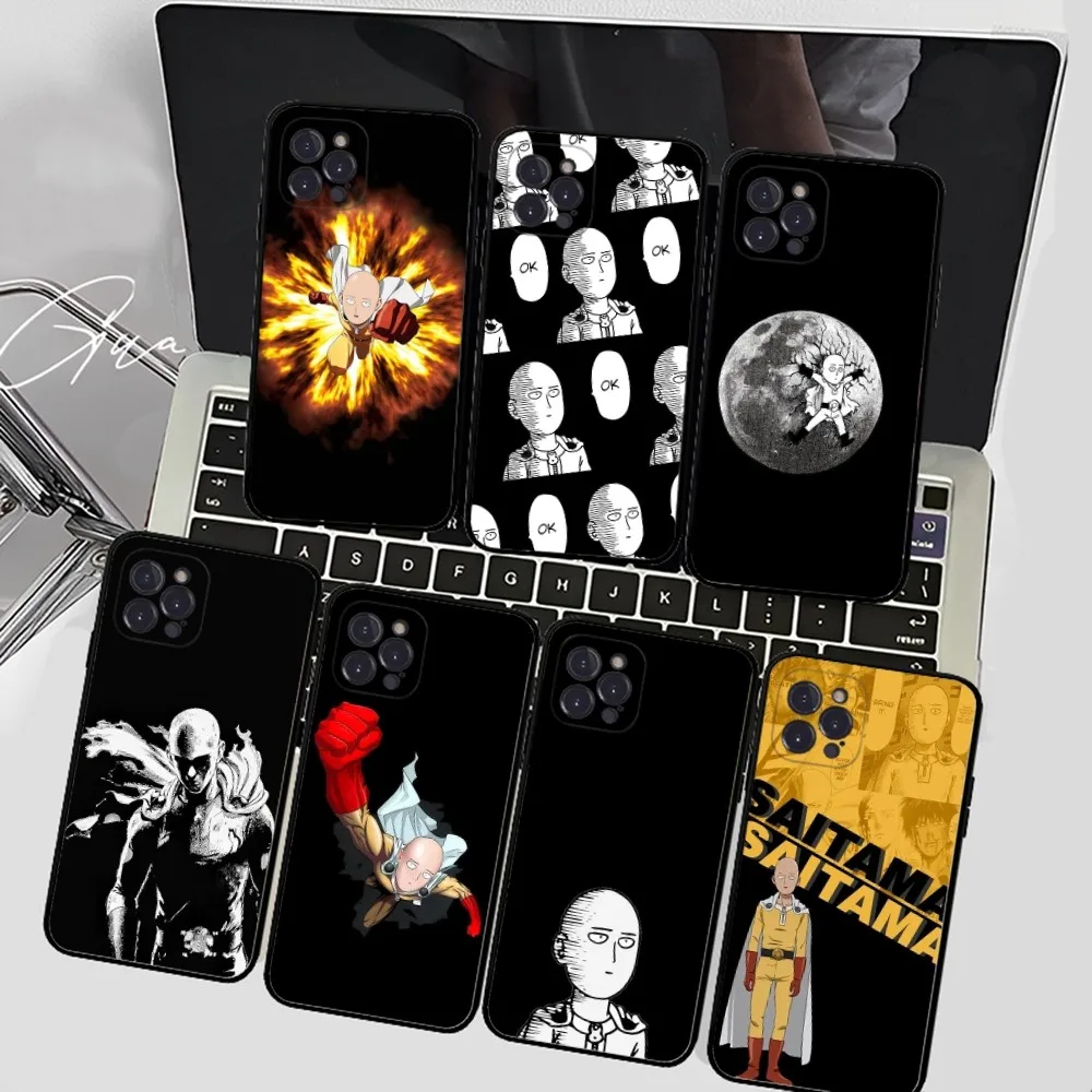 OnePunchMan-funda de teléfono bonita y ostentosa para iPhone 14 11 12 13 Mini Pro XS Max, Funda 6 7 8 Plus X XR SE 2020