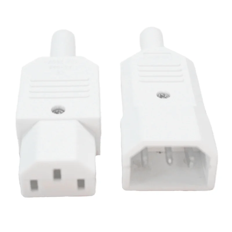 Enchufe macho IEC C13 10A 250V conector alimentación AC 3 pines - imagen 2