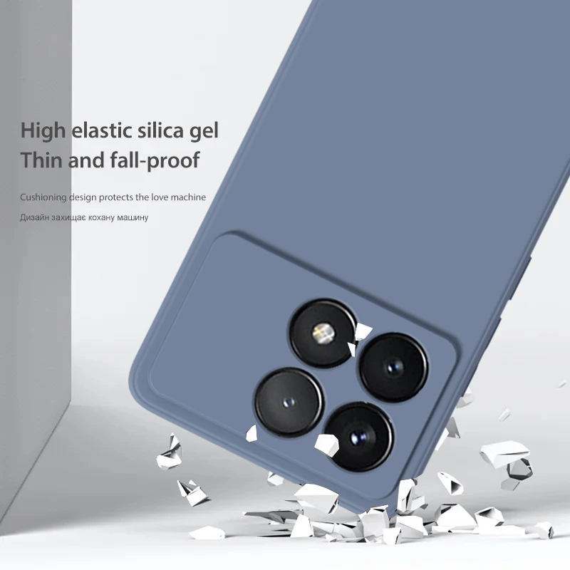 Funda de silicona líquida a prueba de golpes para teléfono, carcasa suave de TPU, para Xiaomi Poco X6 Pro, Poco X 6 Pro, Pocox6 Pro, 5G - imagen 2