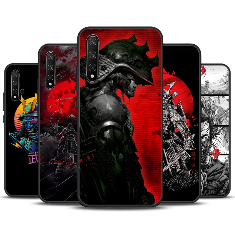Funda de Japón Samurai Ninja para Huawei Nova 3i 8i 11i 11 Pro 9 10 SE 5T Y60 Y61 Y70 Y90 Y91 P20 P30 P40 Lite