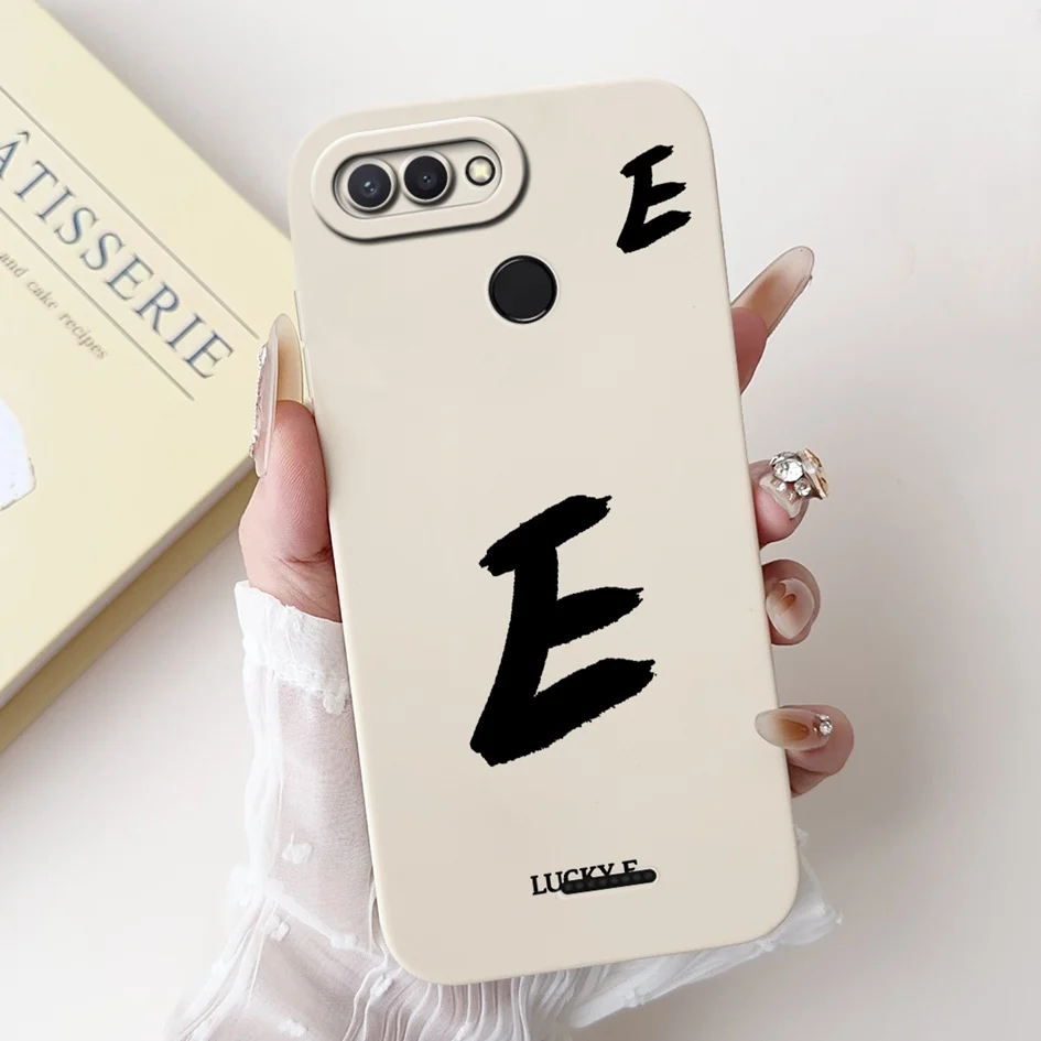 Para Xiaomi Redmi 6 6A funda bonita A Z letras en inglés protección de cámara de silicona suave TPU contraportada para Xiomi Redmi6 Redmi6A Capa - imagen 4