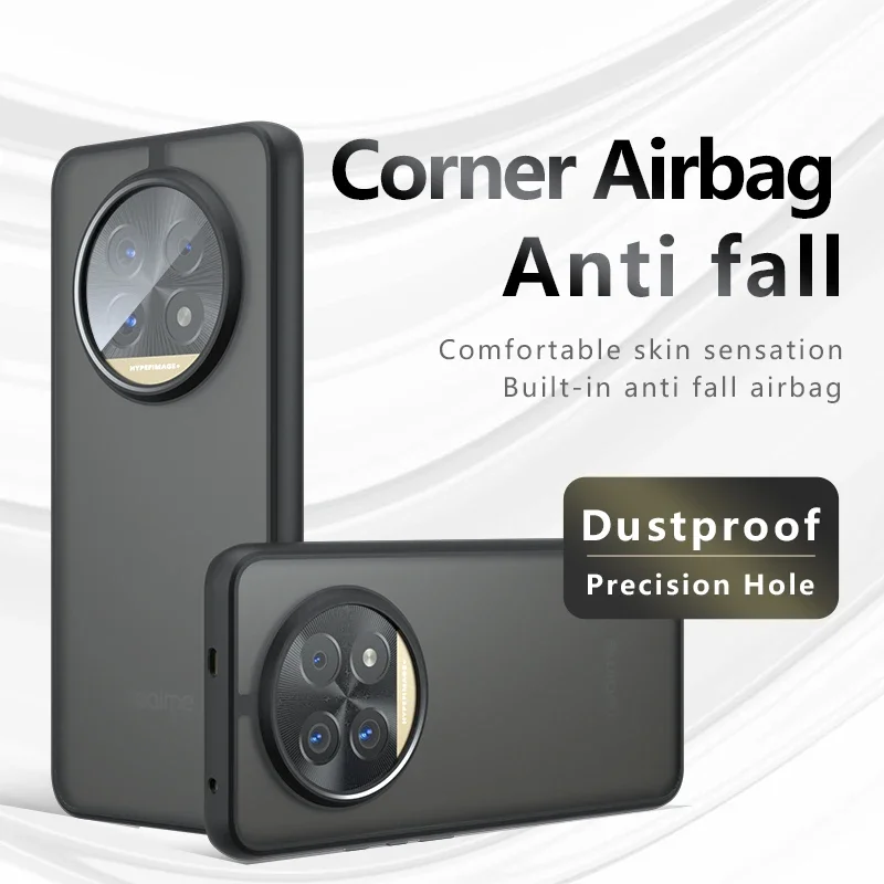 Para Realme 13 Pro Plus Funda de lujo mate armadura transparente Funda para Realme 13 Pro + 13Pro acrílico a prueba de golpes Funda - imagen 2