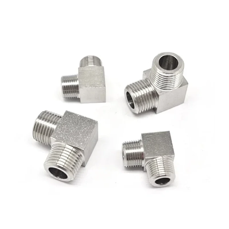1 unidad de alta presión 1/8 "1/4" 3/8 "1/2" 3/4 "1" ángulo de codo macho hembra acoplador de 90 grados 304 accesorio de tubería inoxidable agua Gas - imagen 5