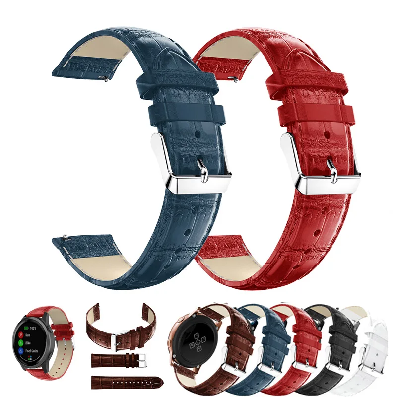 Correa de silicona de cuero de 20mm para reloj inteligente Amazfit Active 2 2S Correa para Amazfit Bip/S/U/Pop/3 Pro accesorios pulsera