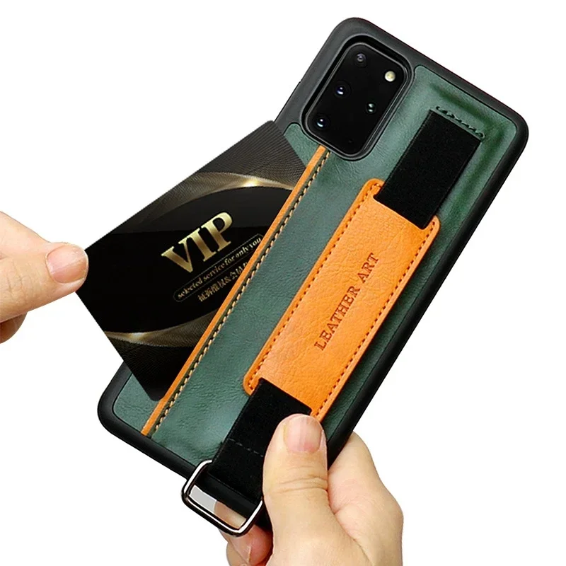 Funda para Samsung Galaxy S25 S24 S23 S22 S21 Ultra Note Plus A54 A53 A52S A72 PU pulsera de cuero correa tarjetero funda Shell - imagen 2