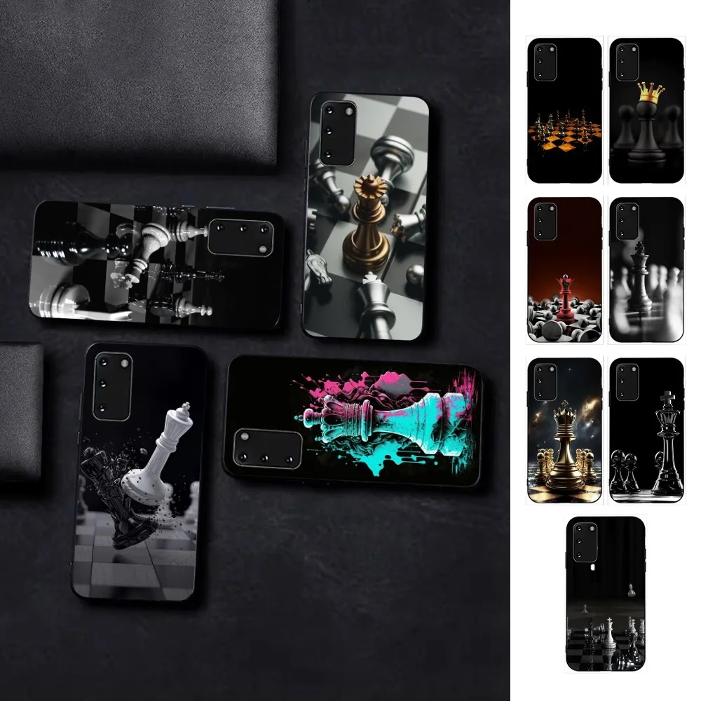 Funda de teléfono de ajedrez para Samsung S 9 10 20 21 22 23 30 23plus lite Ultra FE S10lite