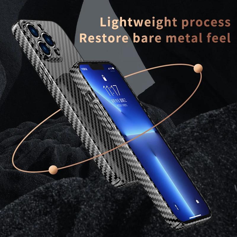 Funda Macsafe magnética de fibra de carbono para Magsafe IPhone 11 12 13 15 16 Pro Max 14 Plus i16 16Promax 15Promax IPone Mac cubierta segura - imagen 5