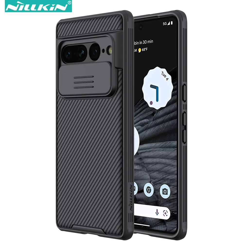 Funda Nillkin para Google Pixel 8 Pro / 7 Pro / 7A / 6A, fundas de teléfono premium mejoradas a prueba de golpes con cubierta de cámara deslizante