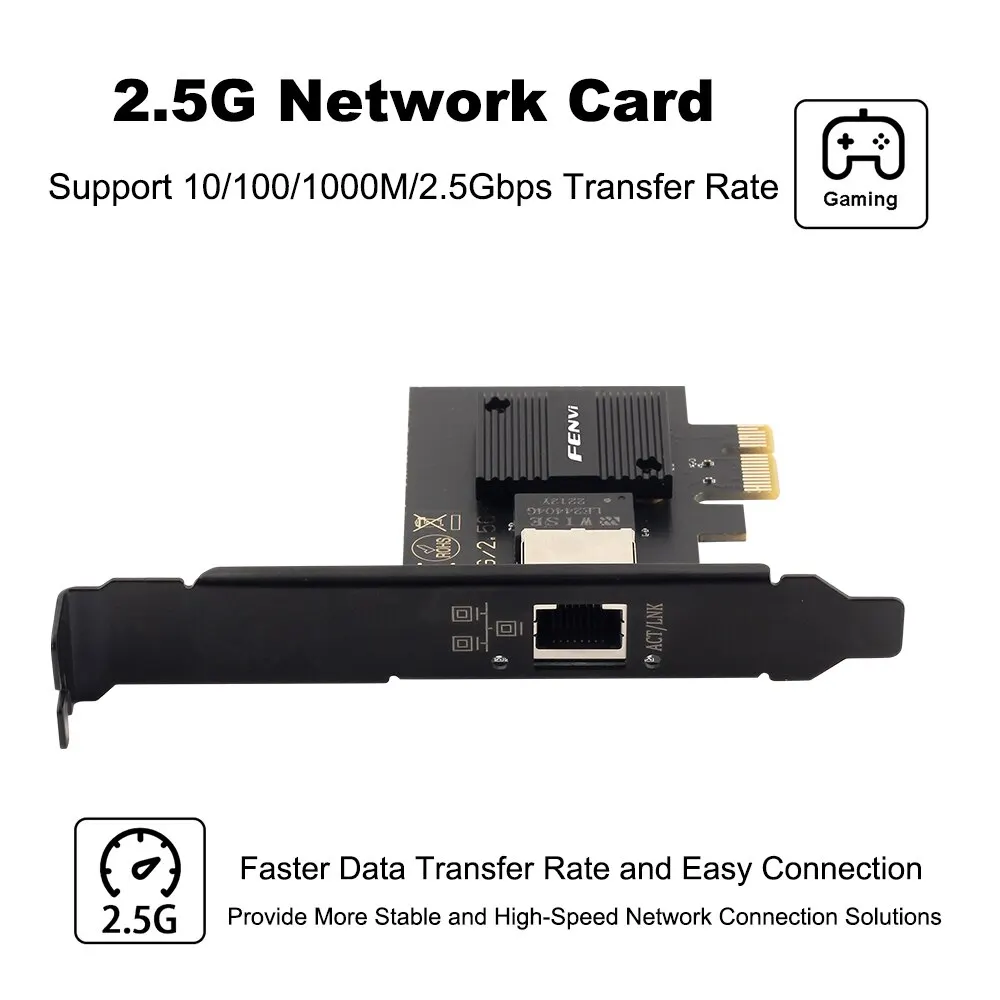 Tarjeta de red PCIe 2.5G I226 – Adaptador LAN RJ45 para PC Win 10/11