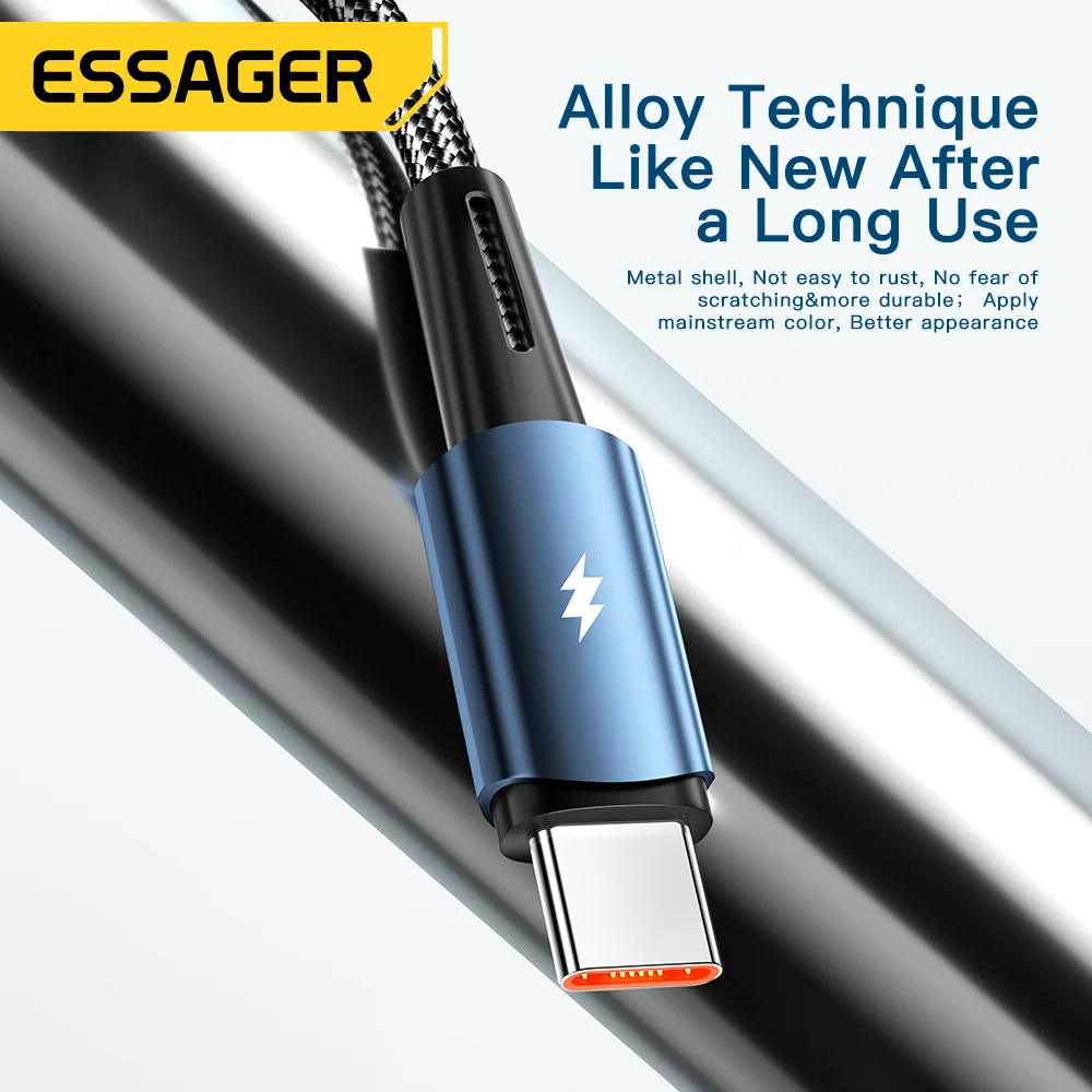 Cable USB-C Carga Rápida 120W para Xiaomi 12 Pro K50 Note 11 Pro - imagen 5